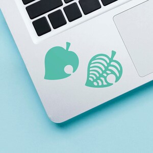 Stickers vinyle Feuilles botaniques, Stickers Animal Crossing, Stickers Switch, Sticker Monstera, Stickers Plantes, Sticker imperméable pour ordinateur portable
