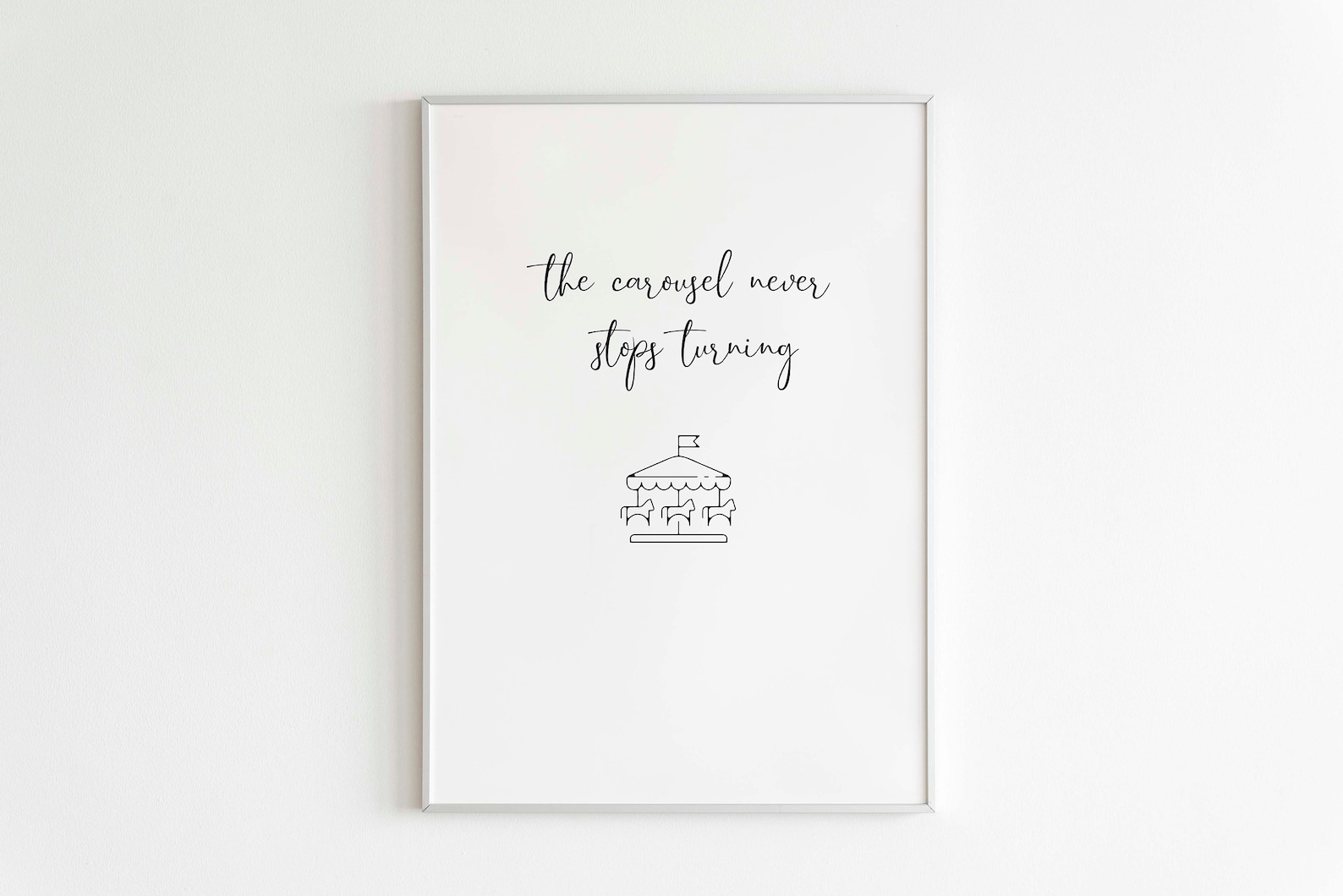 Grey's Anatomy Carousel Quote the Carousel Never Stops - Etsy Canada