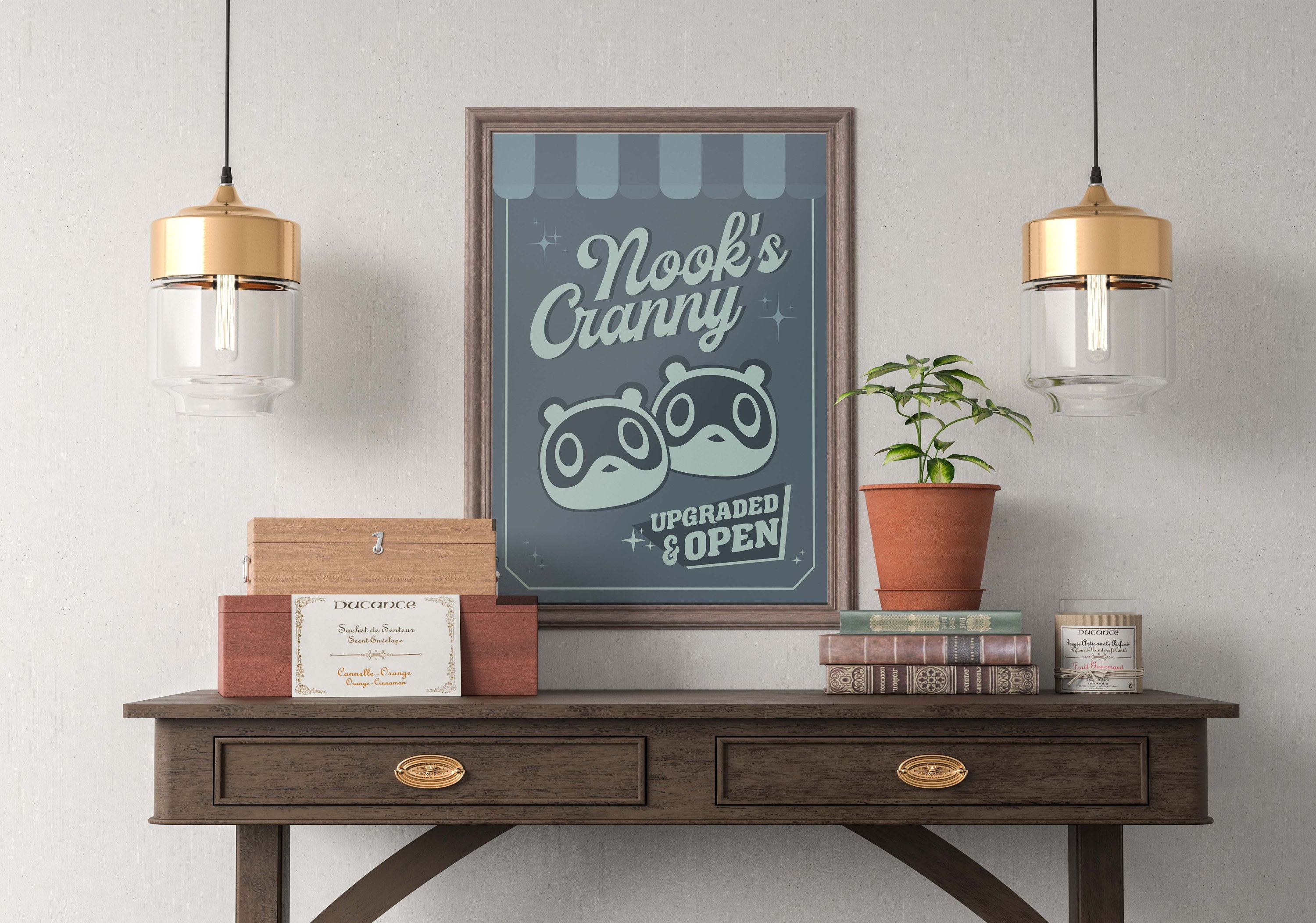 Vintage Style Nook's Cranny Poster Animal Crossing Art Etsy