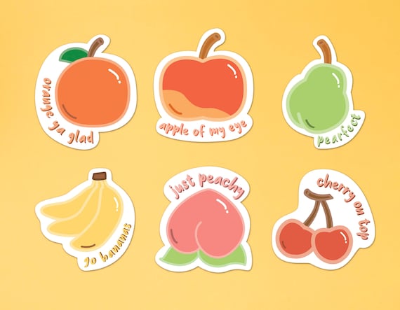 Fruit Vinyl Stickers Fruit Vinyl Stickers