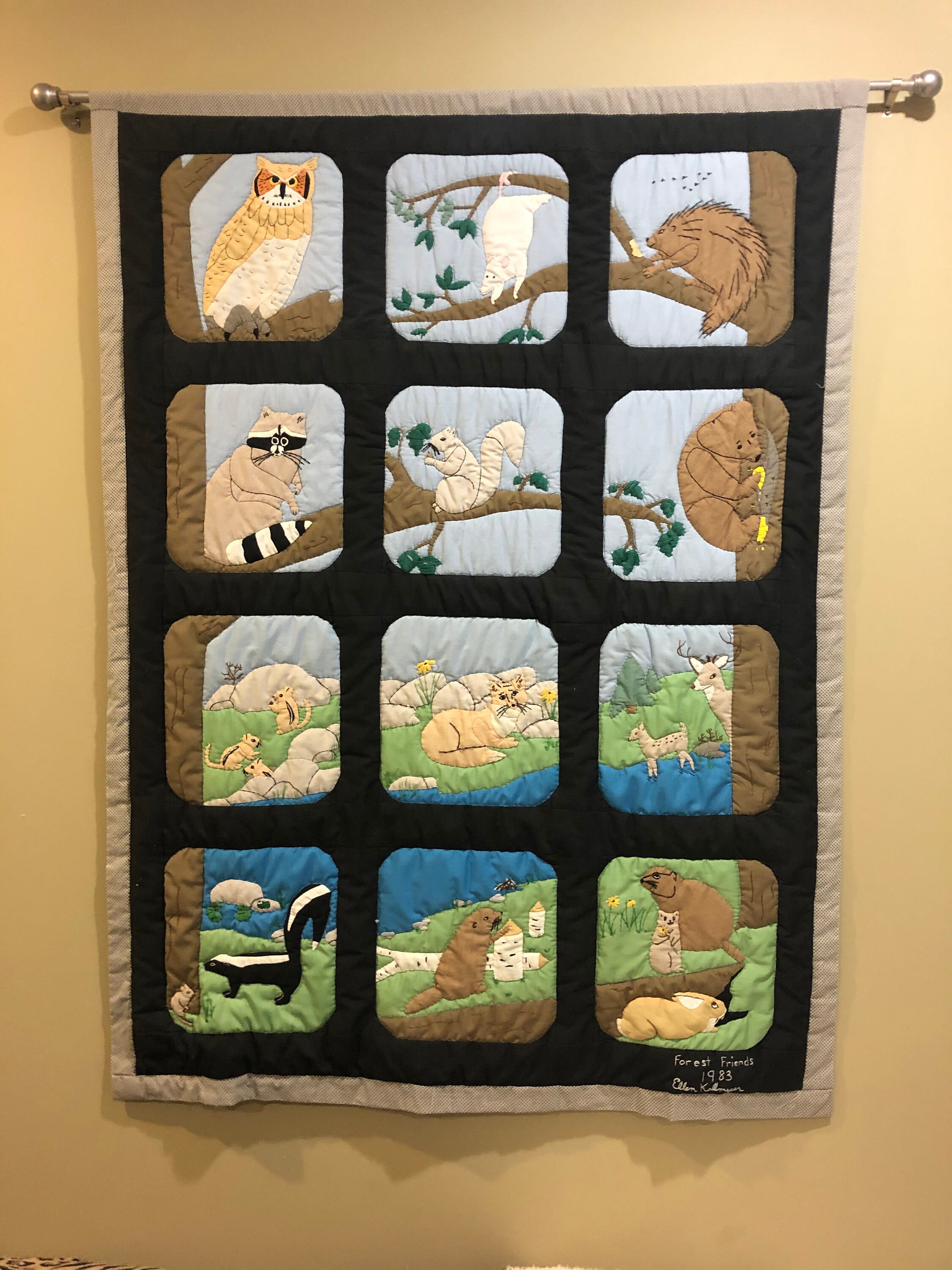 Forest Friends Quilt Appliqué Pattern Etsy
