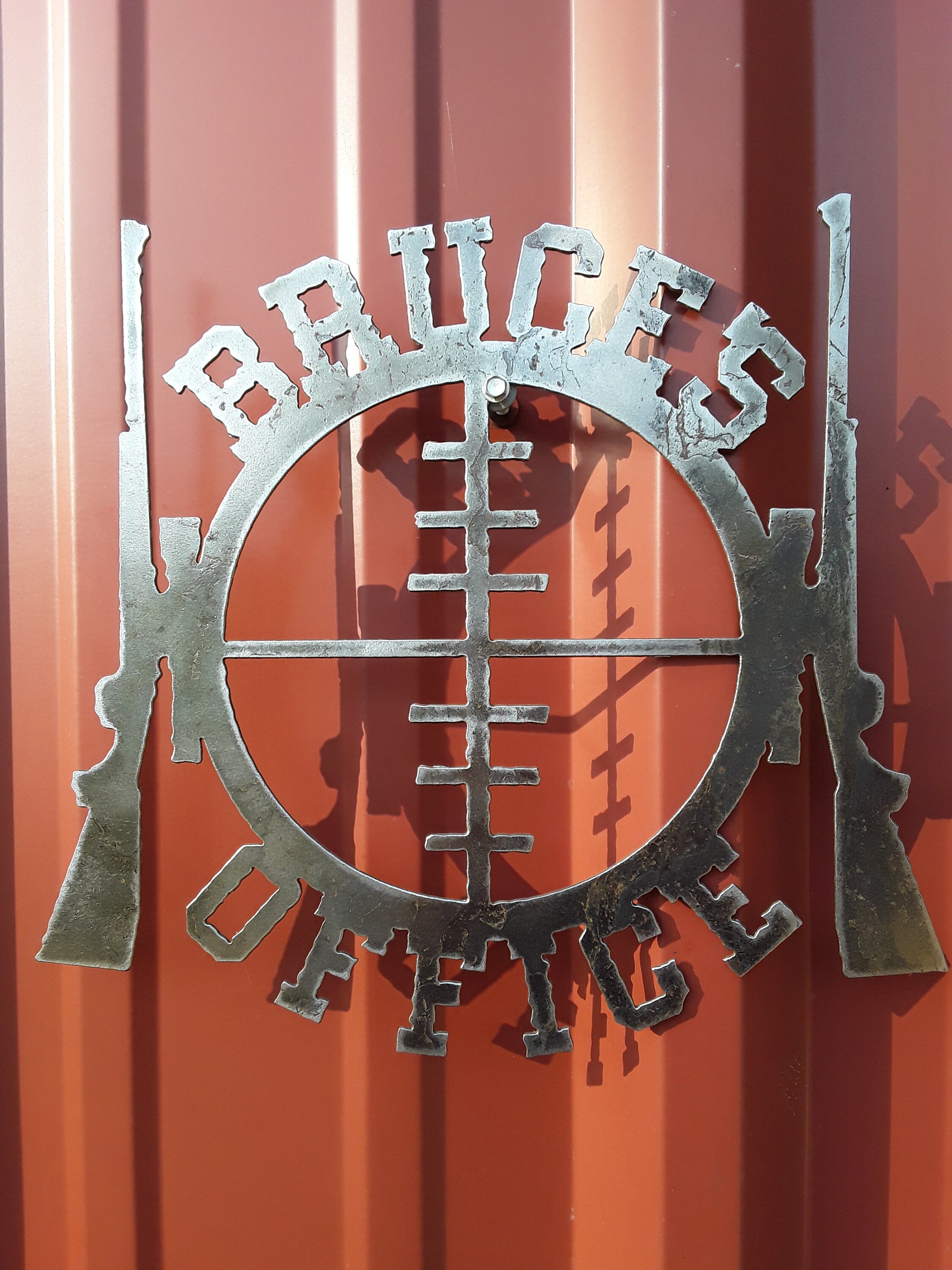 Small Personalized Metal Hunting Sign Unpainted Etsy