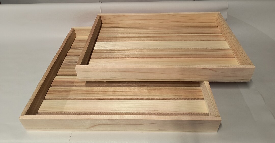 Large Custom Cedar Humidor Trays set of 2 Etsy