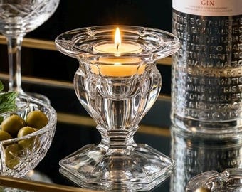 Radiant Royal Doulton Crystal Triple Use Candle Holder