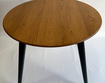 Round Solid Oak Dining Table 36 Inch  – Handmade Wooden Kitchen Table, Round Oak Table for Dining Room | CRAFTOLAS