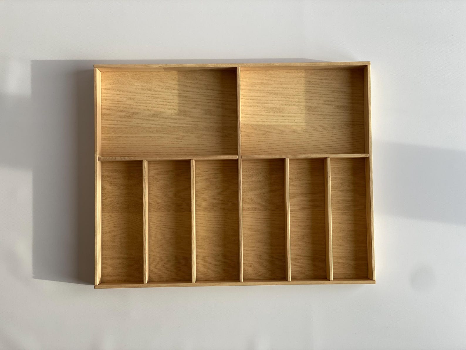 Custom Ash Wood Kitchen Drawer Organizer: Silverware & Utensil Tray - Etsy