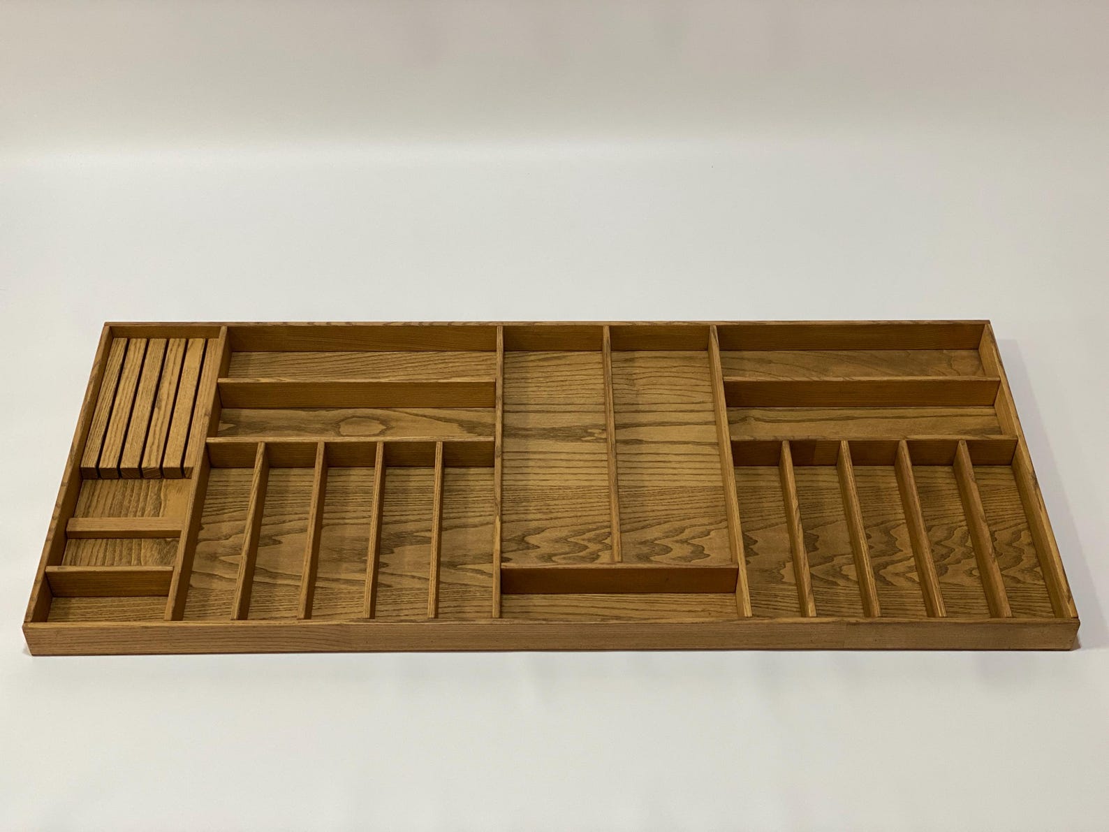 Custom Kitchen Drawer Organizer for Utensil - Ash Wood Cutlery Tray - Etsy