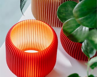 Lampe 71L01.RED / kabellos und berührungsempfindlich / ohne Kabel / tragbar / einzigartiges Design / bestes Geschenk für Designliebhaber