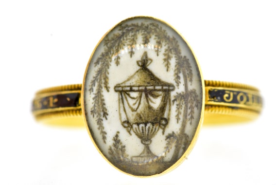 Antique Georgian Memorial Ring, c. 1780 - image 2