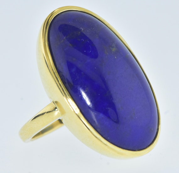 Fine Large Lapis Displaying a Vivid Deep Blue & Y… - image 5