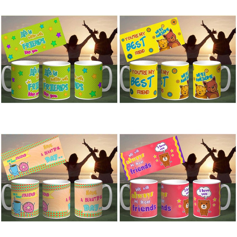 Download 15 Mug Design Template Friendship Mug Sublimation Template ...