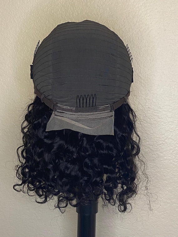 14-inch Water Wave Human Hair Wig | Glueless 13x4 HD Lace  display picture 1