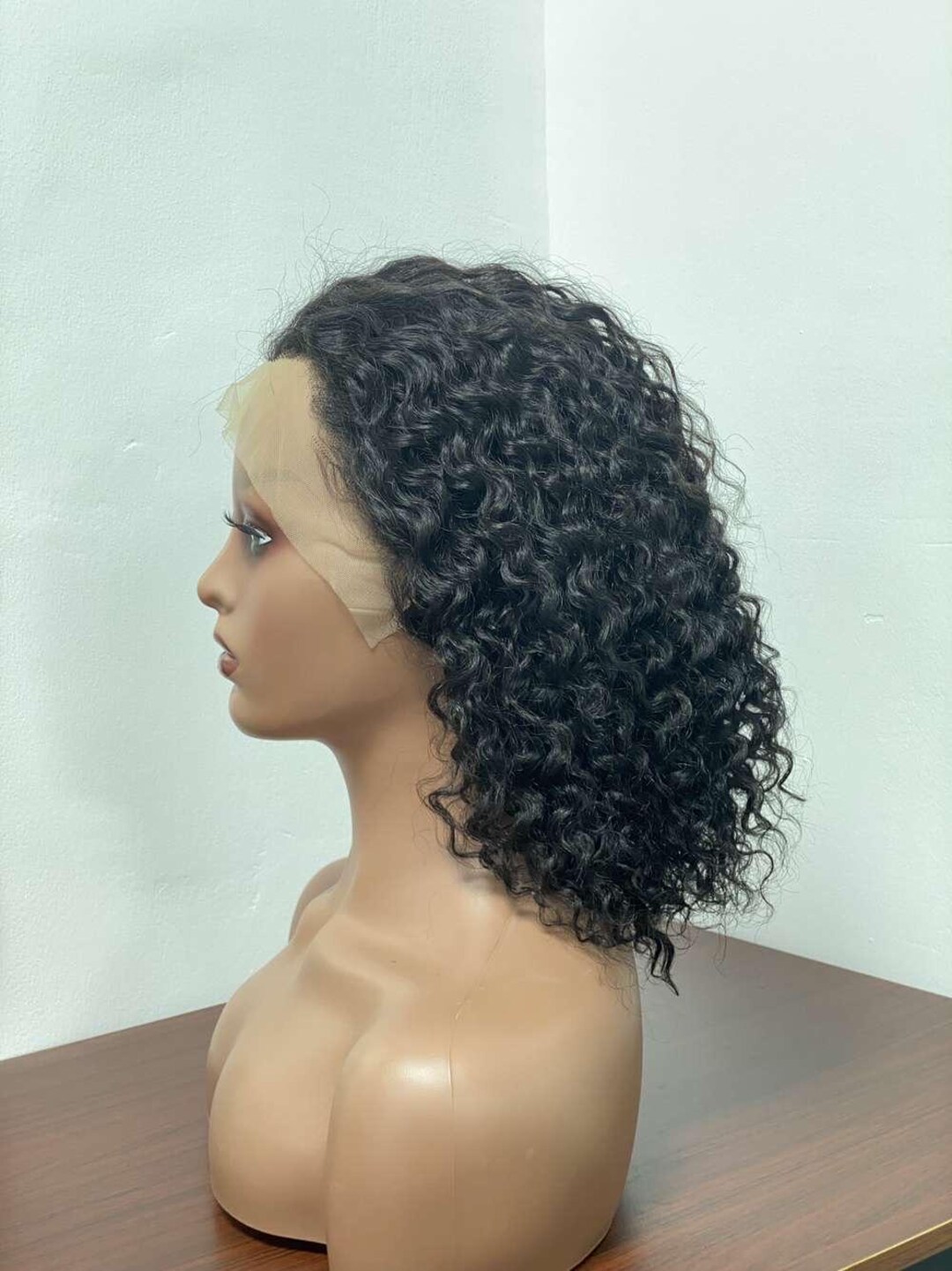 12-inch Human Hair Water Wave Wig | Glueless 13x4 HD Lace Front | Pre ...