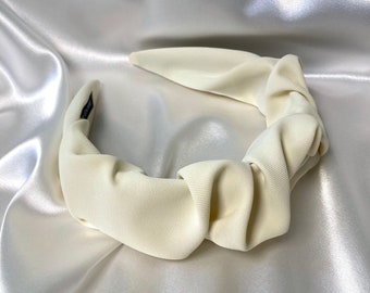 Cream White Elegant Headband Chic Hairband