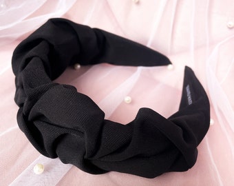 Bandeau noir accessoire cheveux chic luxe qualité premium élégant cadeau de soirée pour elle