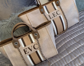 tote bag with initials