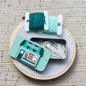 Mini porte-aiguille magnétique en boîte pour broderie, point de croix, couture, couture.