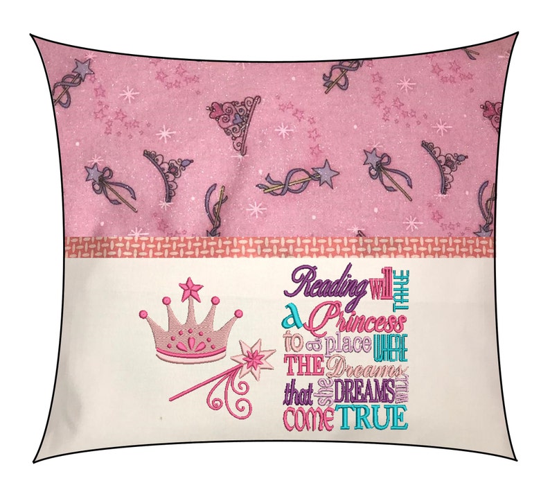Reading PillowPrincess PillowEmbroidered PillowStorybook Etsy