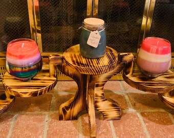 Handmade Five Tier Plant Stand: Rustic Succulent Display