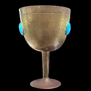 Indian / Eastern Brass & Enamelled Chalice