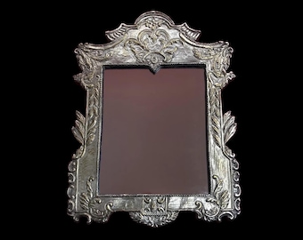 Decorative Vintage Medium Silvered Eastern Wall Mirror