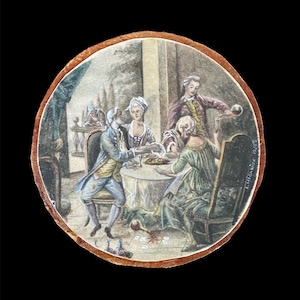 Antique French Miniature Painting - Signed