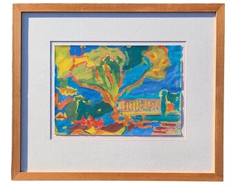 Framed & Glazed Painting by Tim Newman - Cornish Artist
