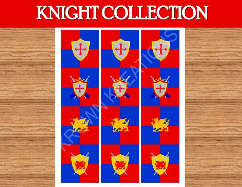 KNIGHT Party Knight Cupcake TOPPERS Knight Birthday Etsy