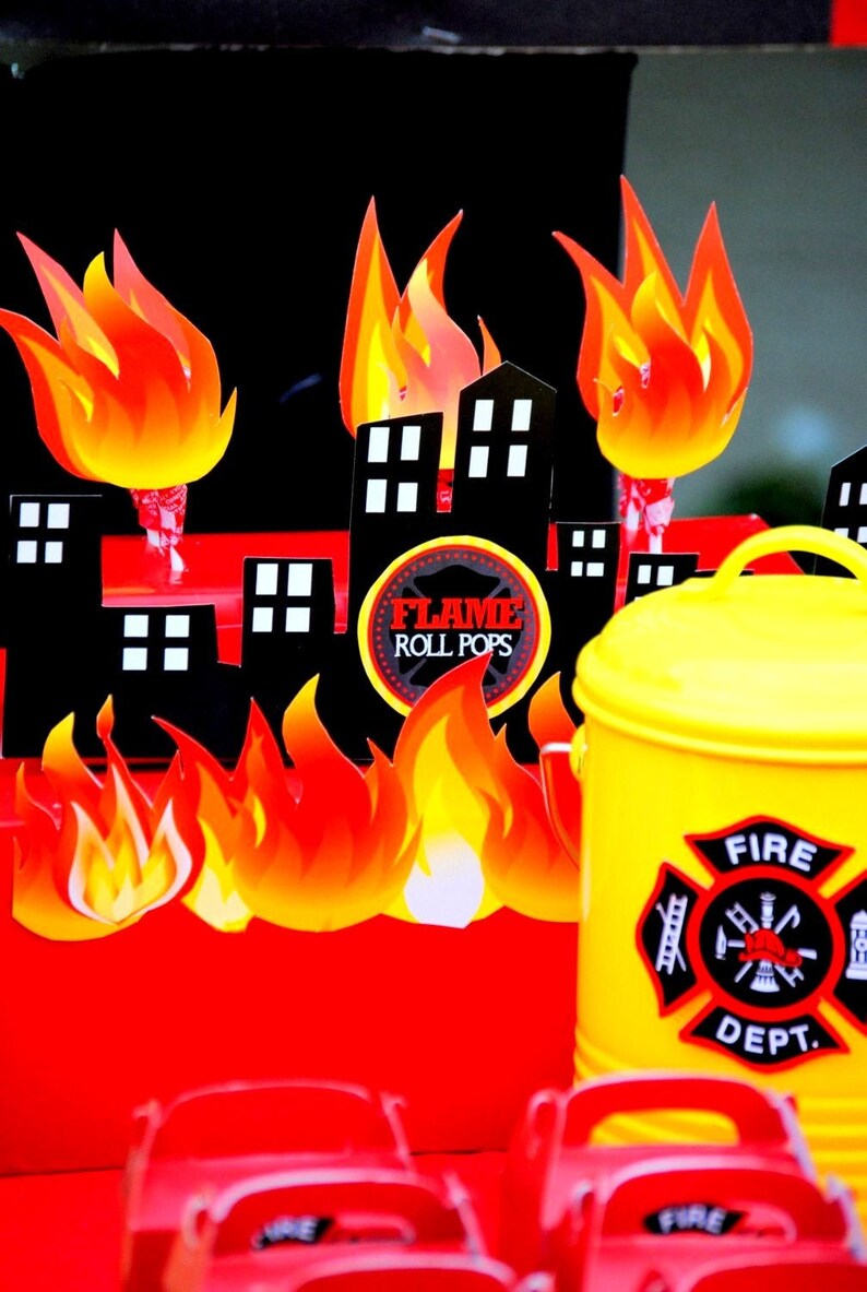 FIRE FIGHTER Party Fireman Birthday Fire Station Party Boy Birthday Party Fire Fighter