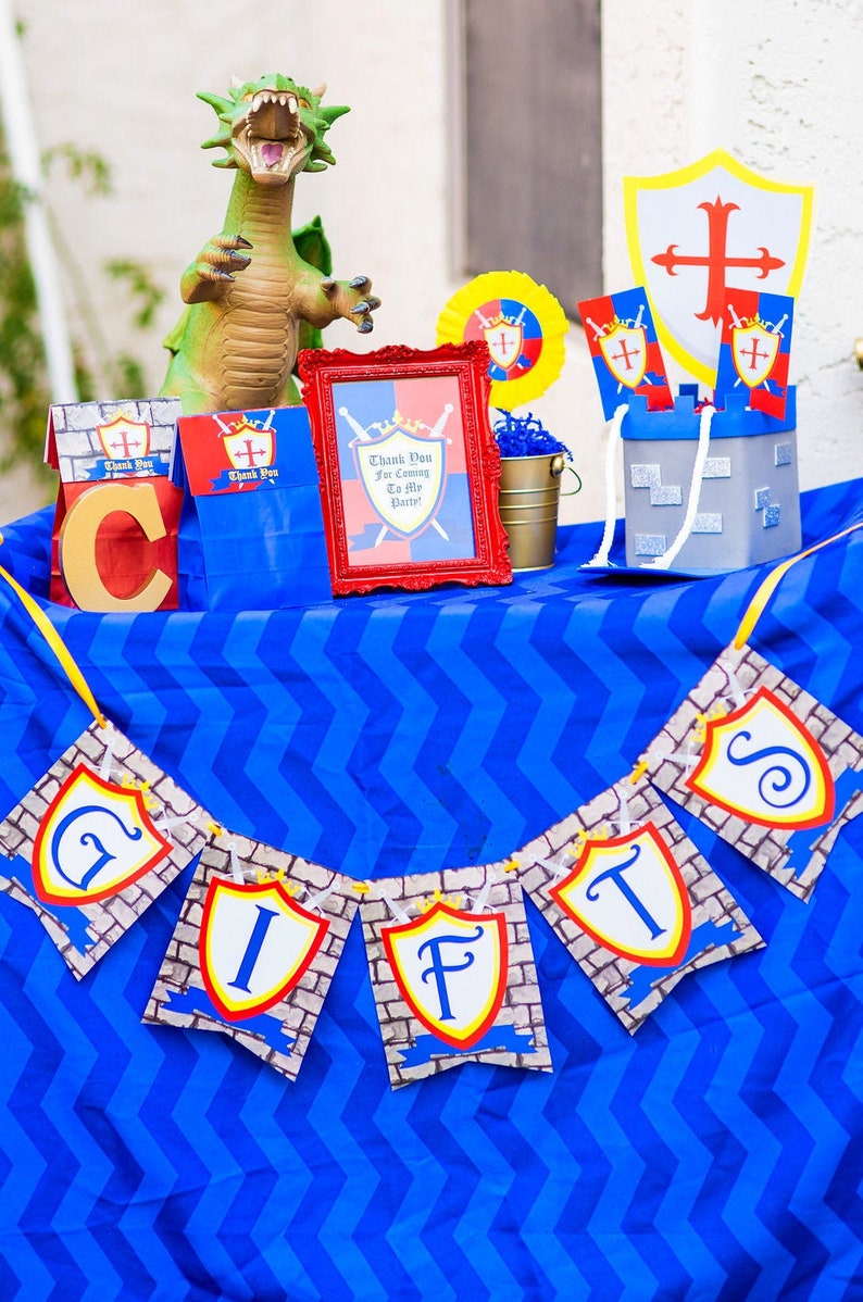 KNIGHT Party Knight Cupcake TOPPERS Knight Birthday Etsy