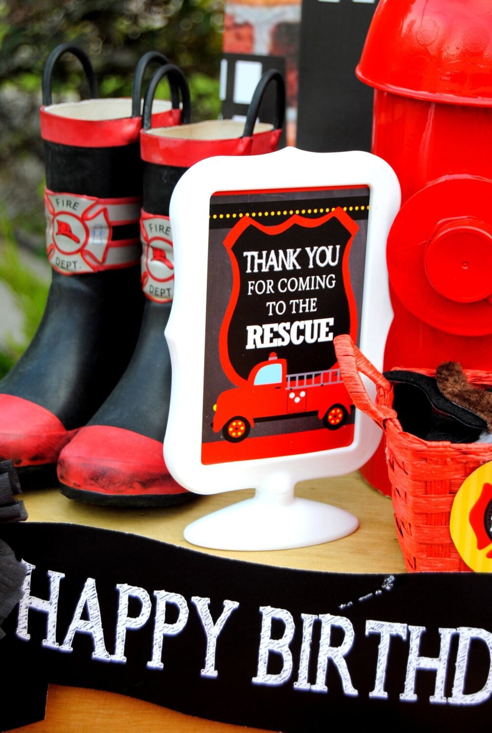 FIRE FIGHTER Party Fireman Birthday Fire Station Party Boy Birthday Party Fire Fighter