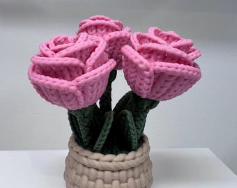 Gestrickt für immer Rosen | 3d gedruckte häkeln für immer Rosen | für immer Rosen |