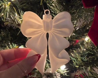 Puffy bow ornament
