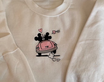 Vintage Mickey and Minnie Sweatshirt, Disney Valentines Day Sweatshirt, Disney Valentine's Day Shirt, Mickey Minnie Valentine Shirt