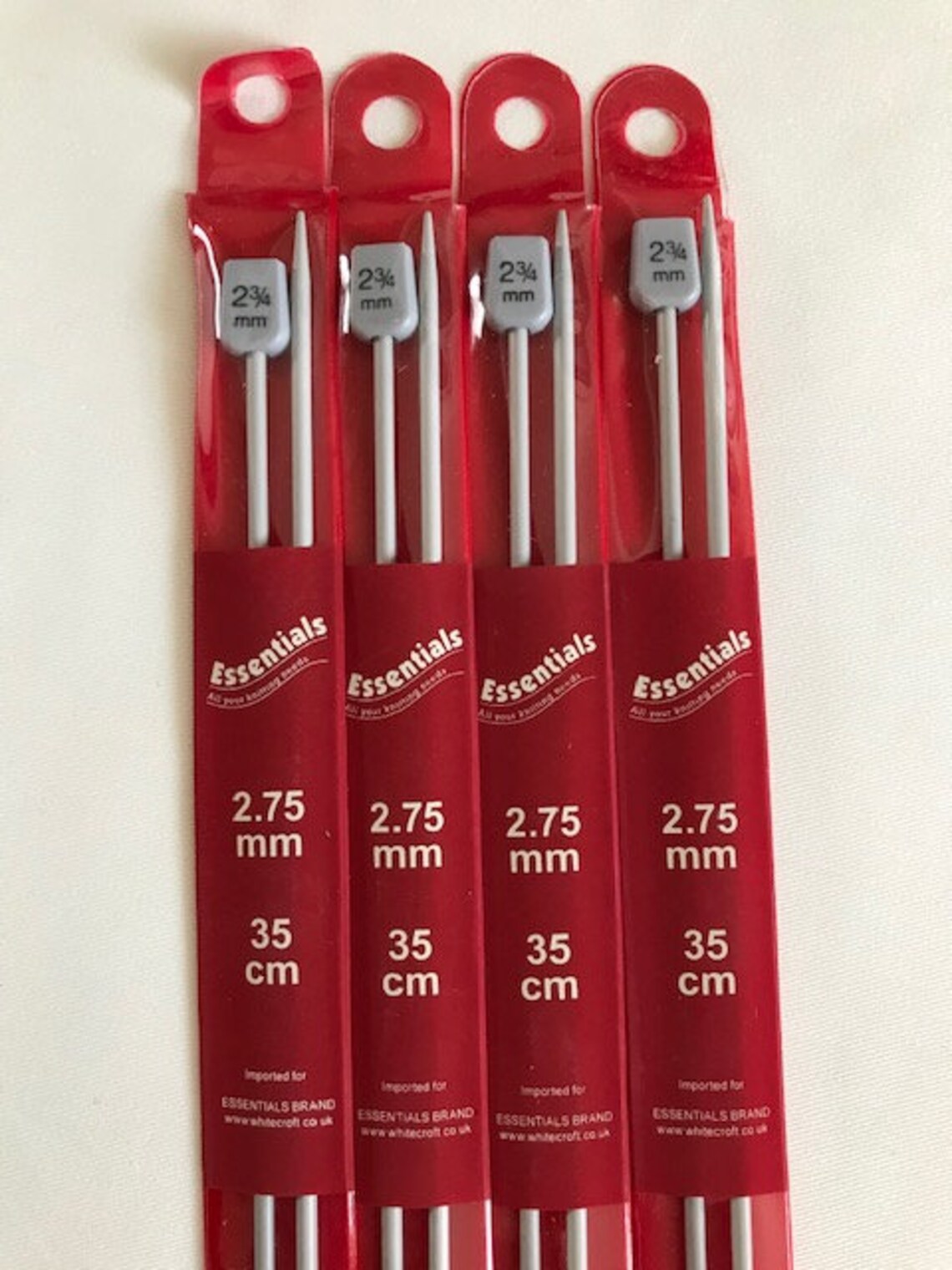 KNITTING NEEDLES/Pins 2mm 3.75mm Knobbed Pairs 35cm Long Etsy