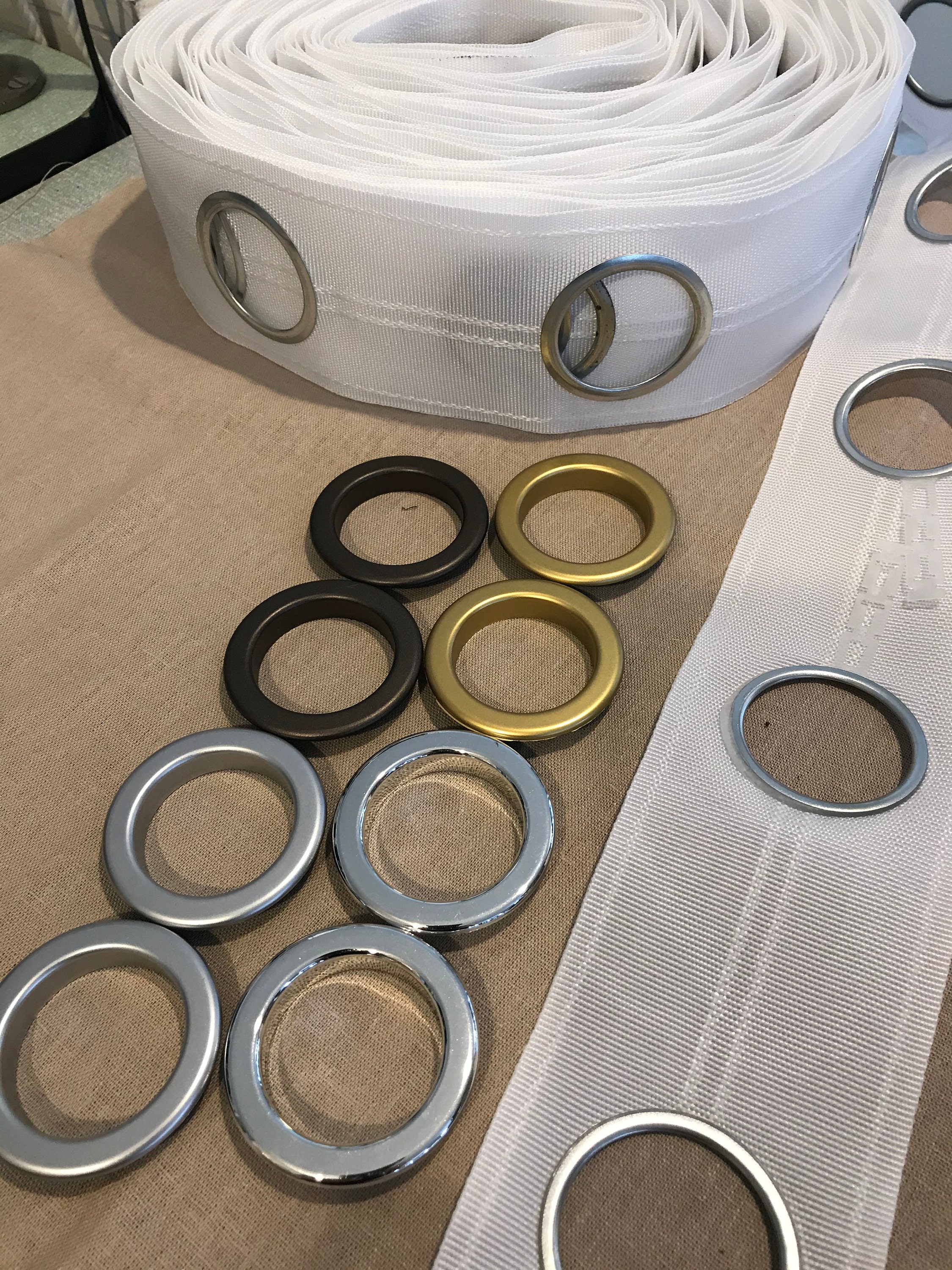 EYELET RINGS and TAPE for Curtains Various Colours 1 Metre Etsy