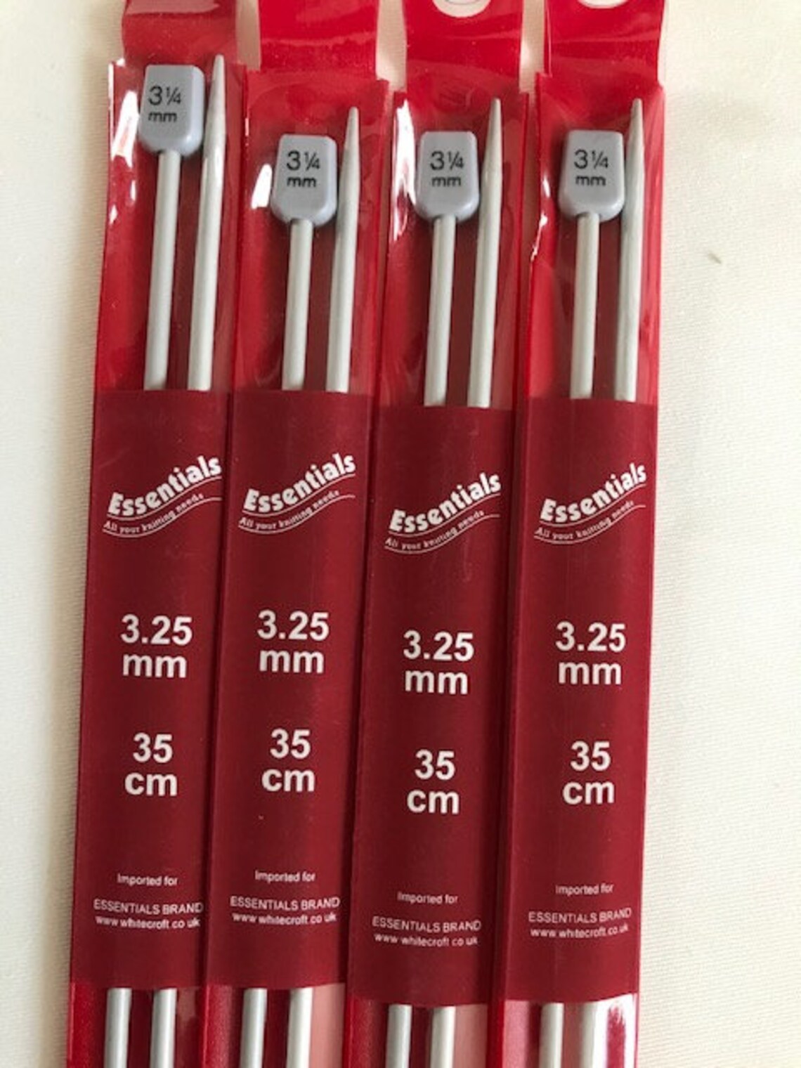 KNITTING NEEDLES/Pins 2mm 3.75mm Knobbed Pairs 35cm Long Etsy