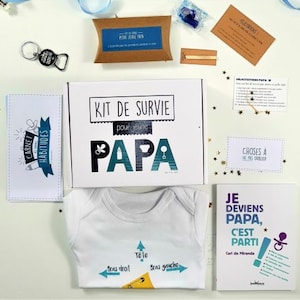 Achat Boite cadeau naissance pour papa - body parme en gros