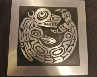 Handcrafted Orchard Studio West Coast Indian Design Wall Art