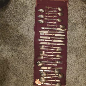 oneida Community Besteck Set Silber vergoldet vintage 26 Teilig