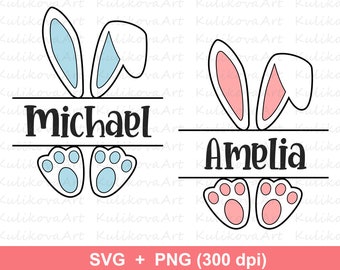Free Bunny Split Svg 467 SVG PNG EPS DXF File