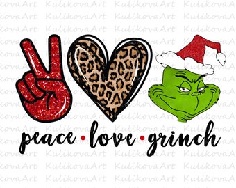 Download Peace Love Grinch Etsy