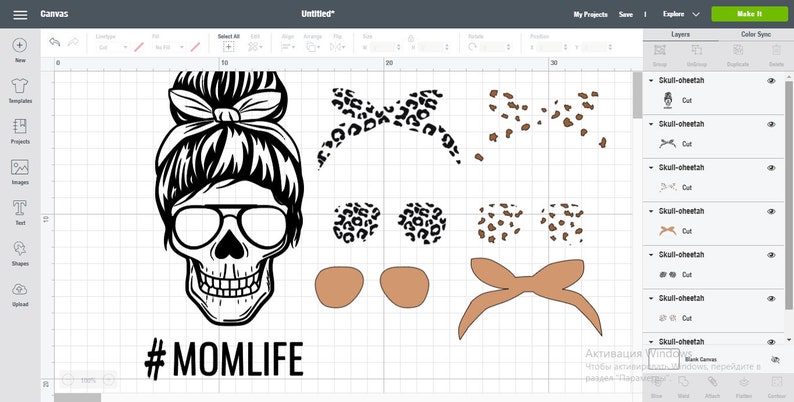 Download Mom life skull cheetah SVG PNG sublimation design download | Etsy