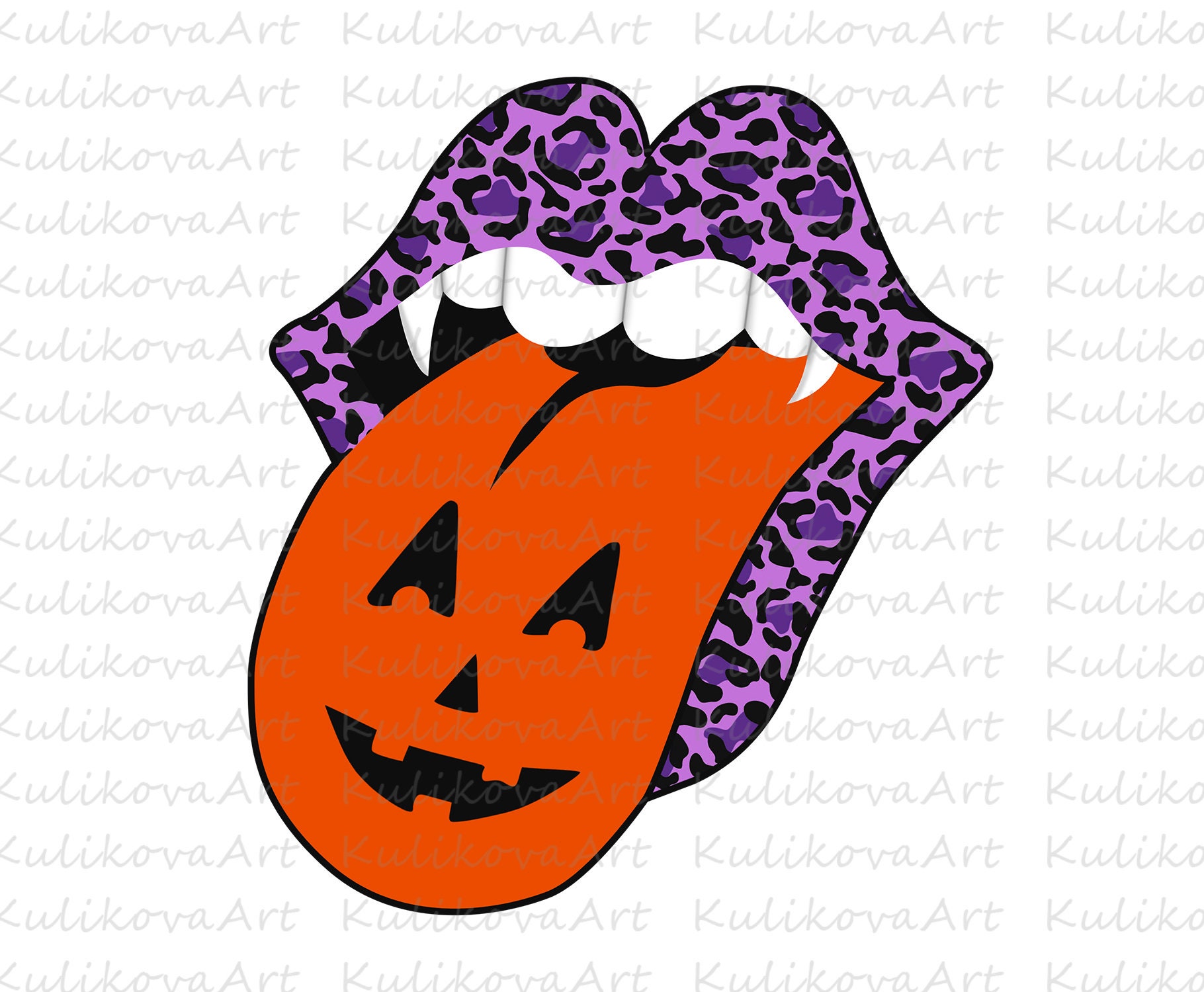 Halloween Tongue Cheetah PNG Sublimation Download Pumpkin Etsy rolling-stones-tongue-svg-rolling-stones-clipart-lips-tongue-etsy