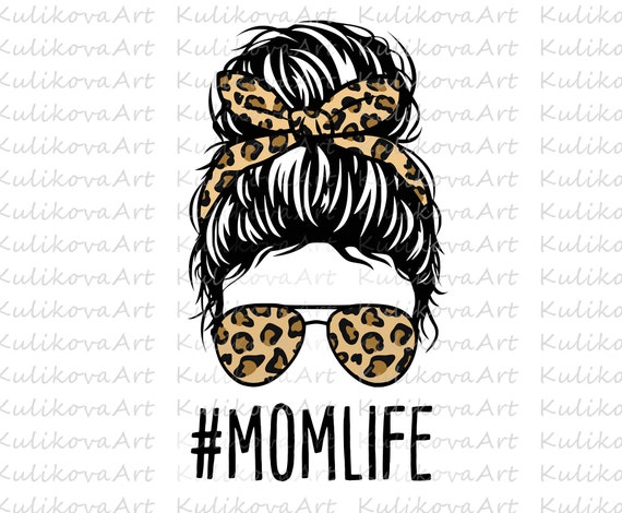Mom Life Png Momlife Cheetah Png File Sublimation Download | Etsy
