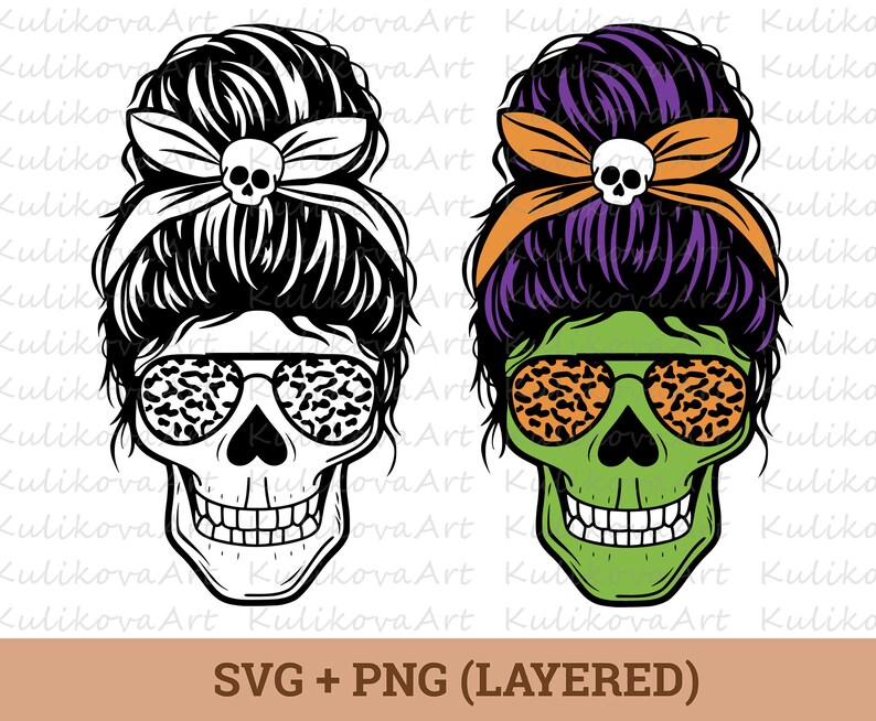 Download Momster Skull SVG Halloween Mom Skull SVG Momster | Etsy