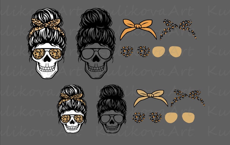 Download Mom daughter skull cheetah SVG Sublimation design PNG Mom | Etsy