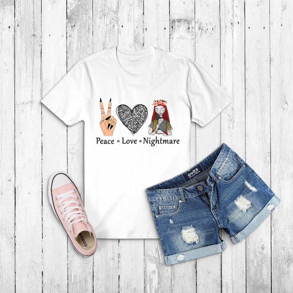 Peace Love Nightmare Png Sublimation Design Digital Download Etsy