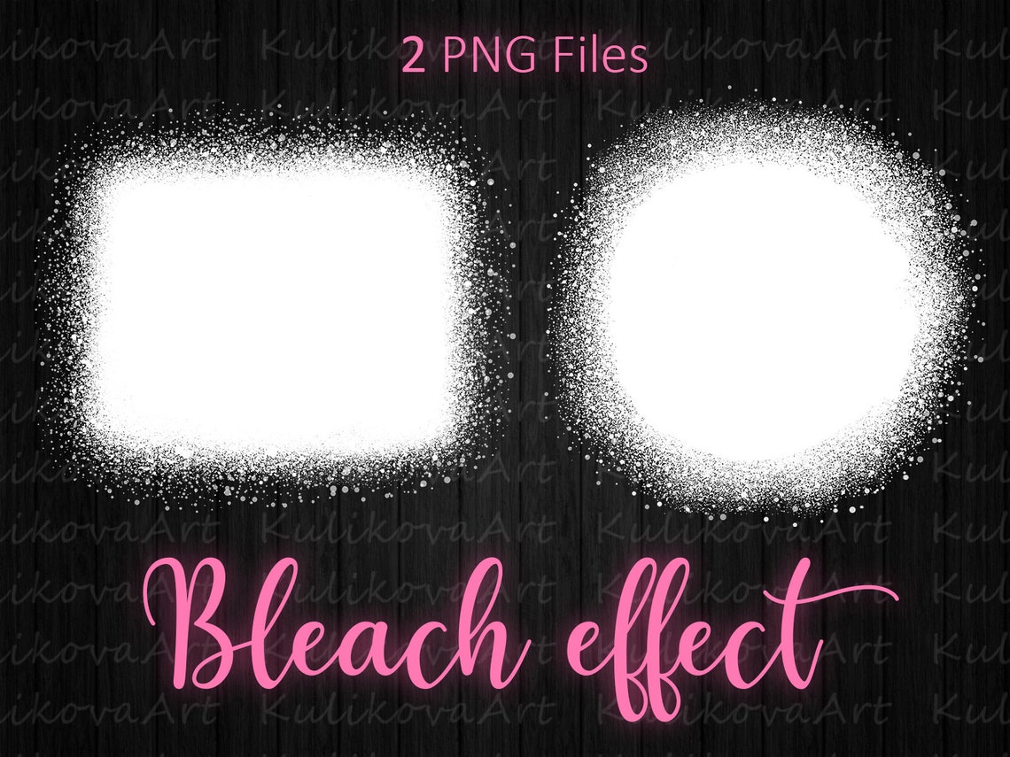 Bleach Effect Png File Bleached Effect Design Bundle Bleach | Etsy