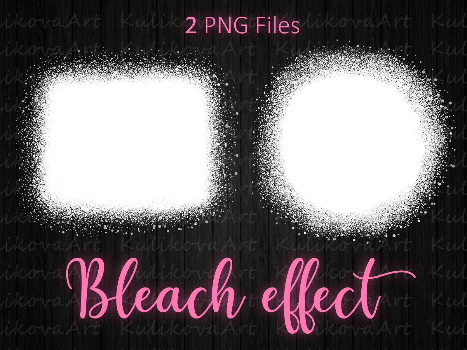 Bleach effect png file bleached effect design bundle bleach Etsy